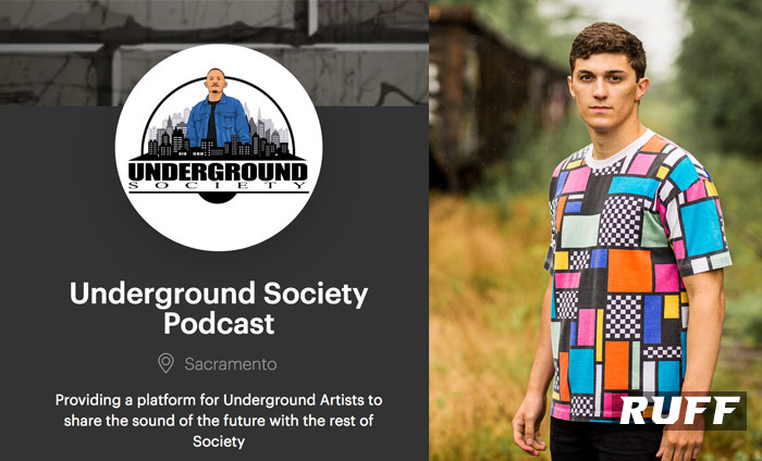Ruff interviewed on the Underground Society podcast about his dance pop music career